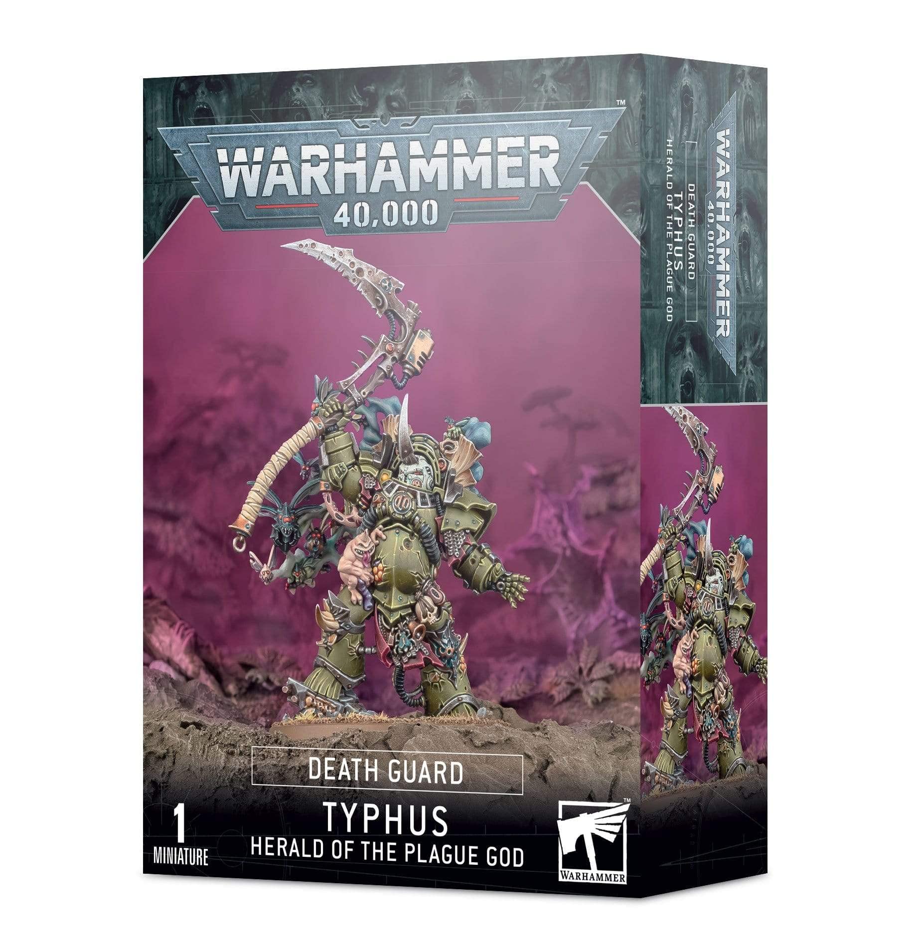 Games Workshop Typhus Herald miniature in dramatic pose for tabletop painting inspiration