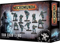 Games Workshop Van Saar gang figures ready for Necromunda skirmishes with customizable armor