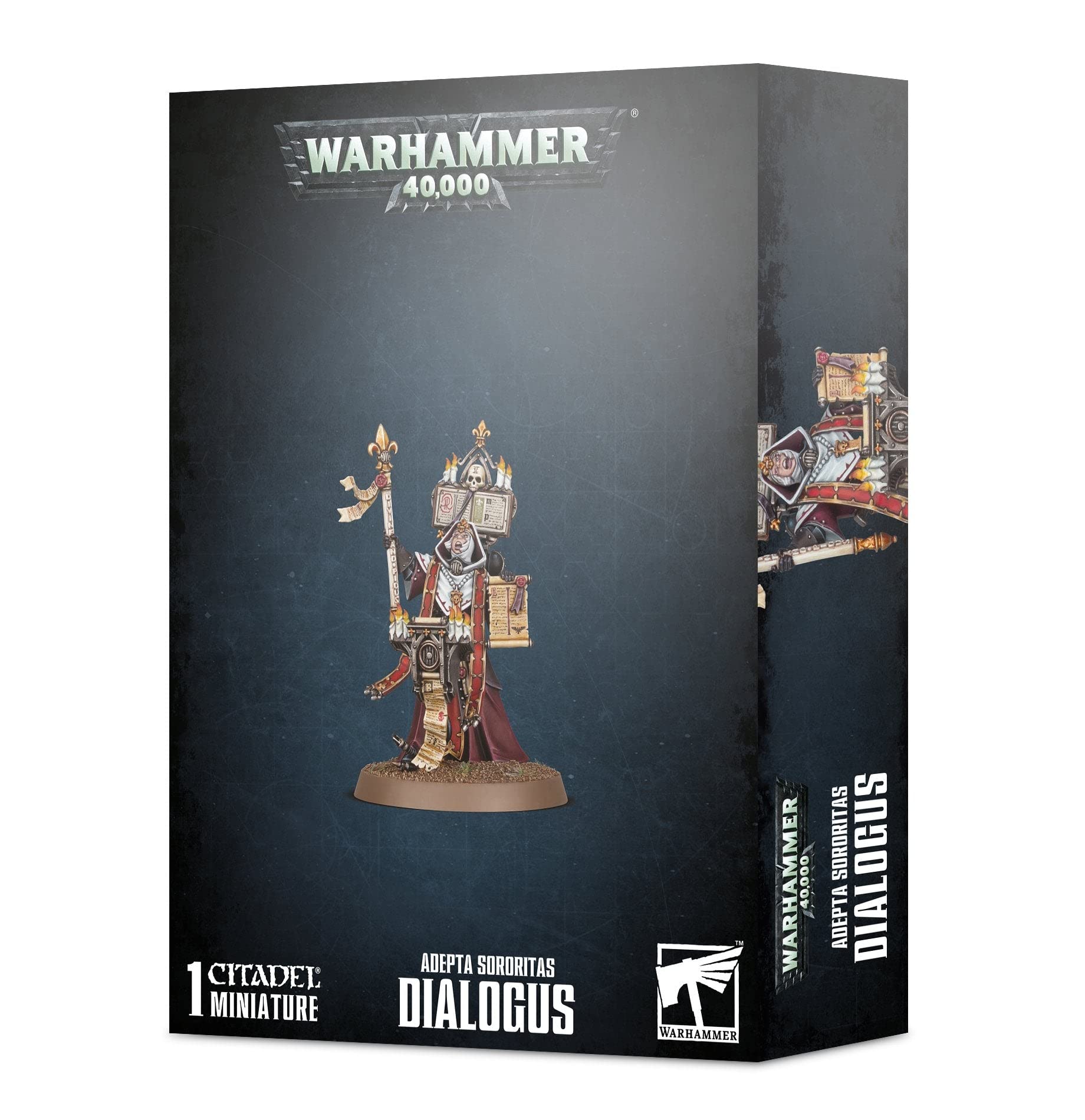 Games Workshop Adepta Sororitas Dialogus miniature for hobby painting and tabletop assembly