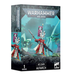 Games Workshop Warhammer 40,000 Aeldari Autarch miniature ready for assembly and painting