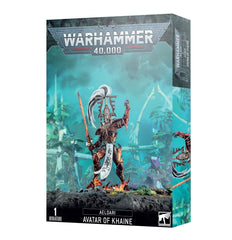 Games Workshop Aeldari Avatar of Khaine front view miniature for tabletop display and hobby painting