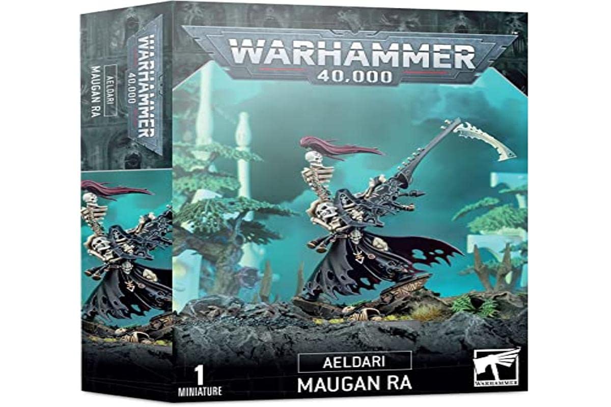 Games Workshop Maugan Ra miniature with Maugetar, ideal for long-range hunter roles in the Aeldari army