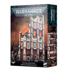 Games Workshop Warhammer 40,000 Battlezone Manufactorum Sanctum Administratus display for tabletop battles.