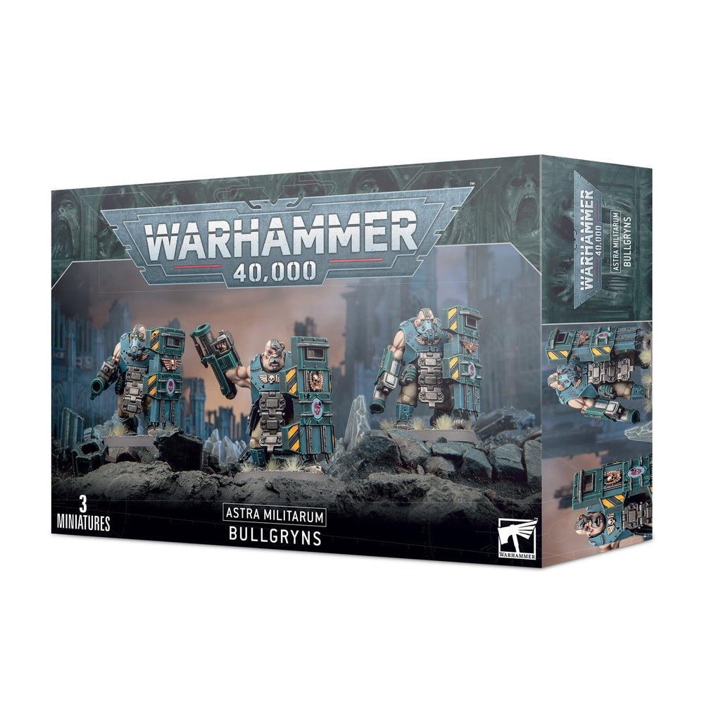 Games Workshop Warhammer 40,000 Bullgryns kit ready for customization and dynamic posing on the table