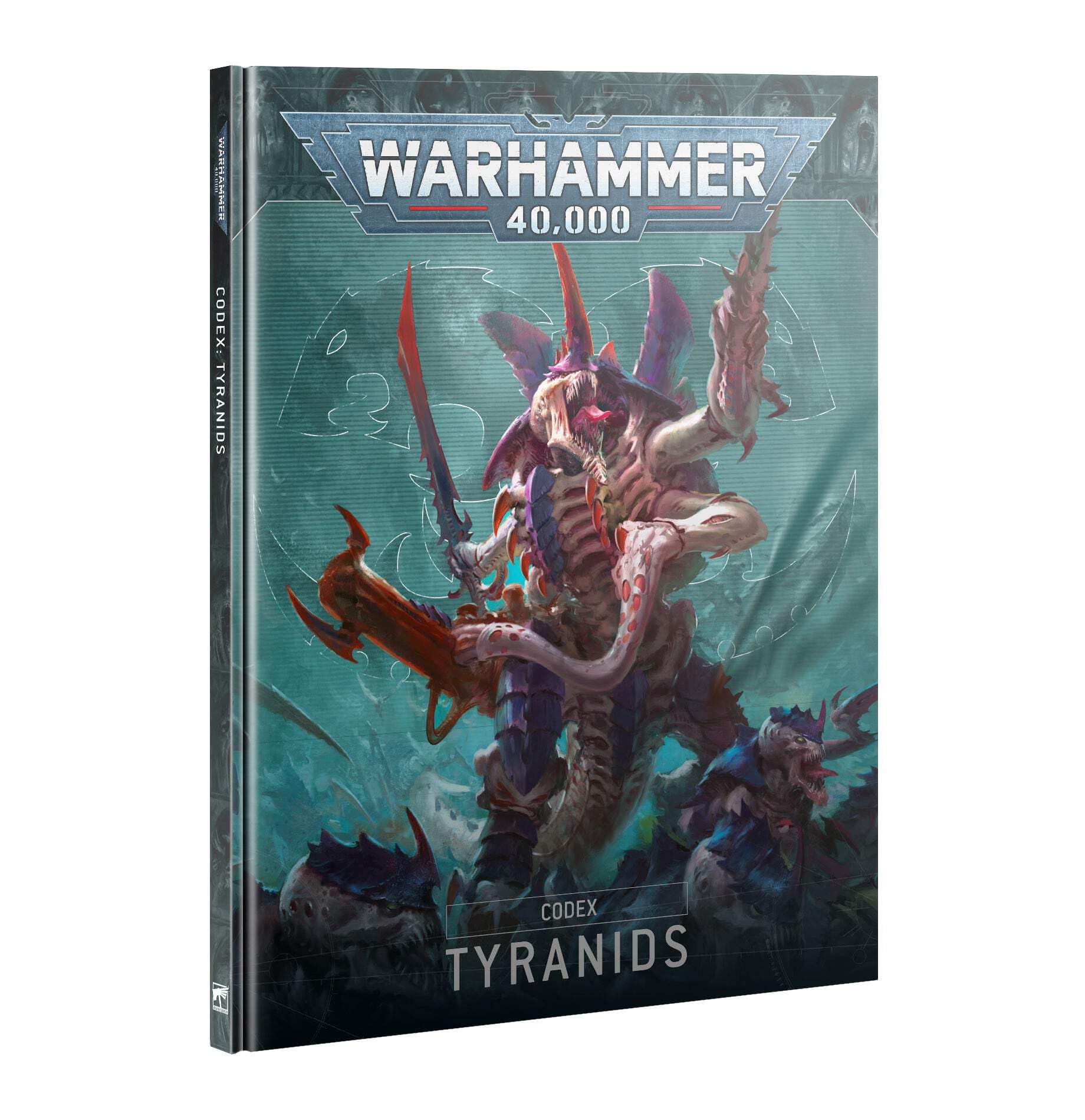 Games Workshop Warhammer 40,000 Codex Tyranids cover, hive mind lore and tactical inspiration.