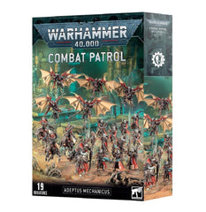 Games Workshop Warhammer 40,000 Combat Patrol Adeptus Mechanicus figures ready for hobby assembly.