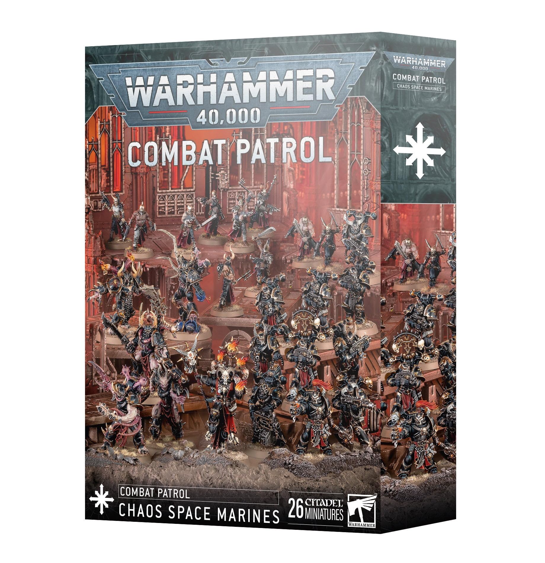 Games Workshop Warhammer 40k Chaos Space Marines assembled figures for painting and collection