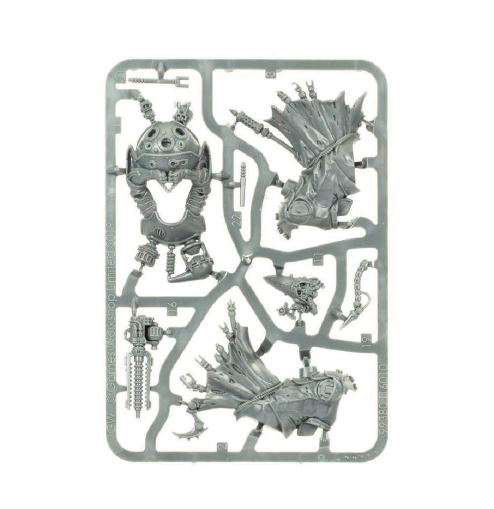 Games Workshop Warhammer 40,000 components and accessories for hobby setup.