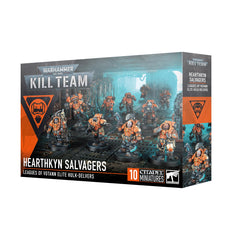 Games Workshop Hearthkyn Salvagers miniatures for Kill Team, unpainted and ready to assemble.