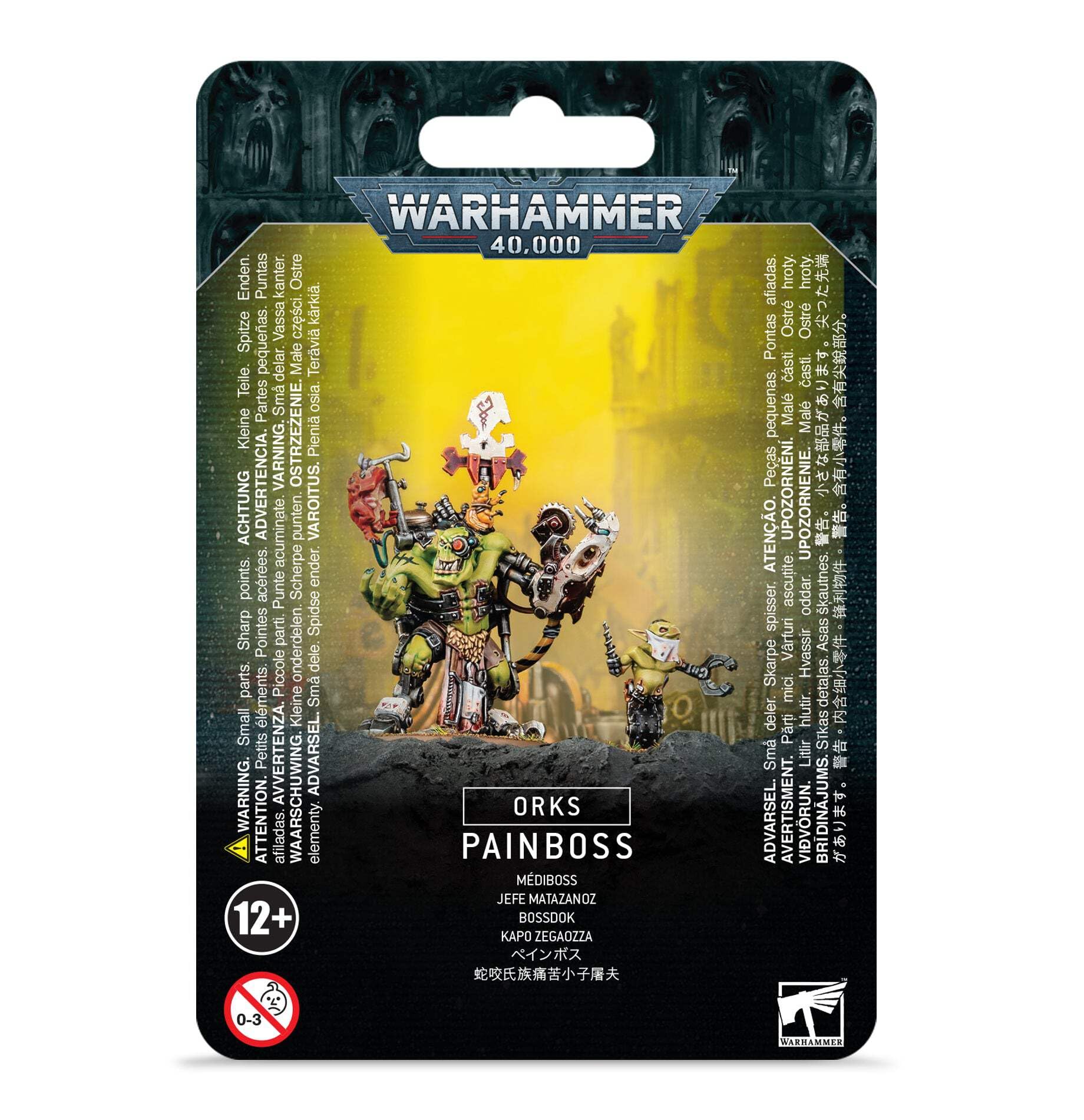 Games Workshop Painboss miniature for Warhammer 40k gameplay and display.