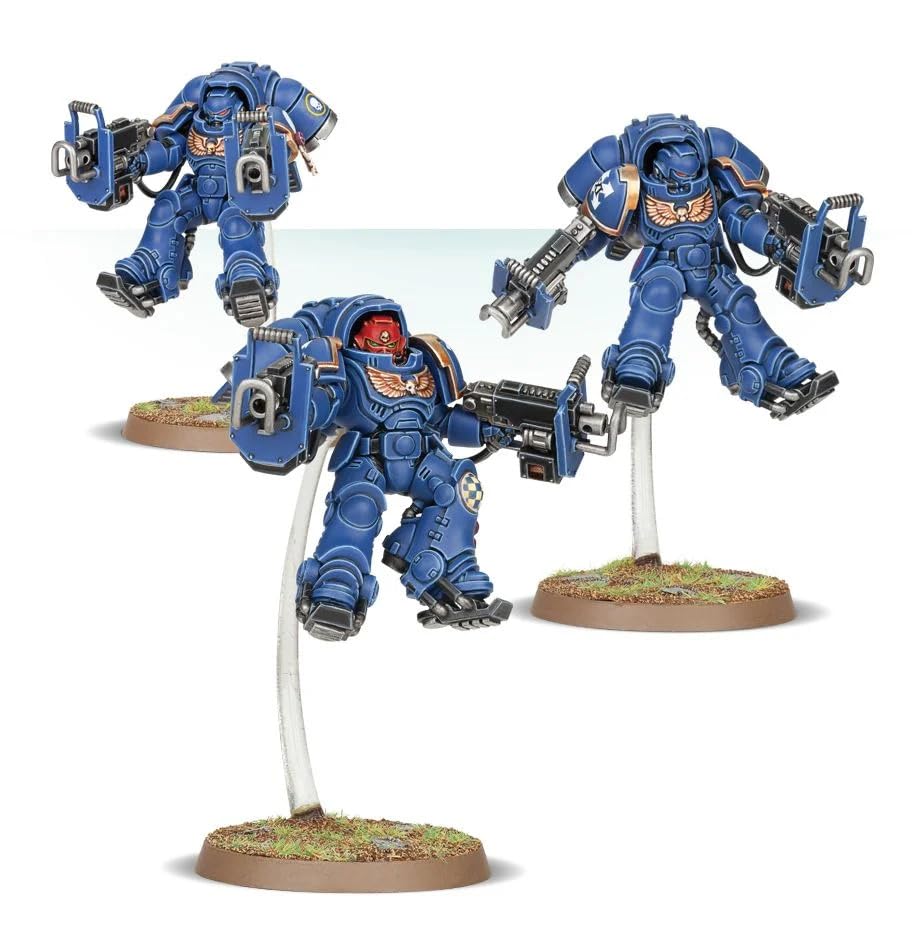 Games Workshop Warhammer 40k Primaris Inceptors painted sample, showcasing color customization.