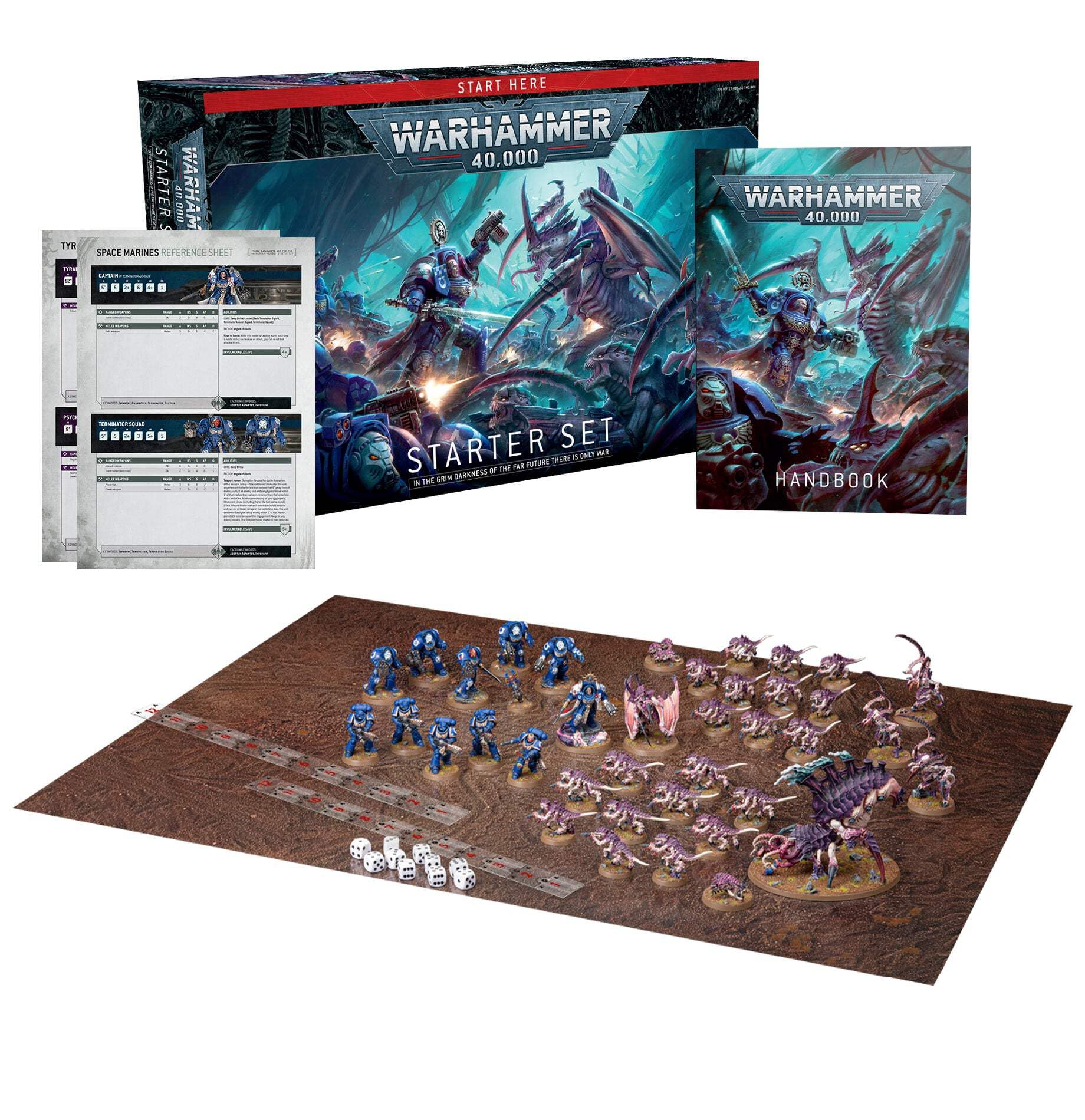 Games Workshop Warhammer 40,000 Starter Set box cover, ideal for new players