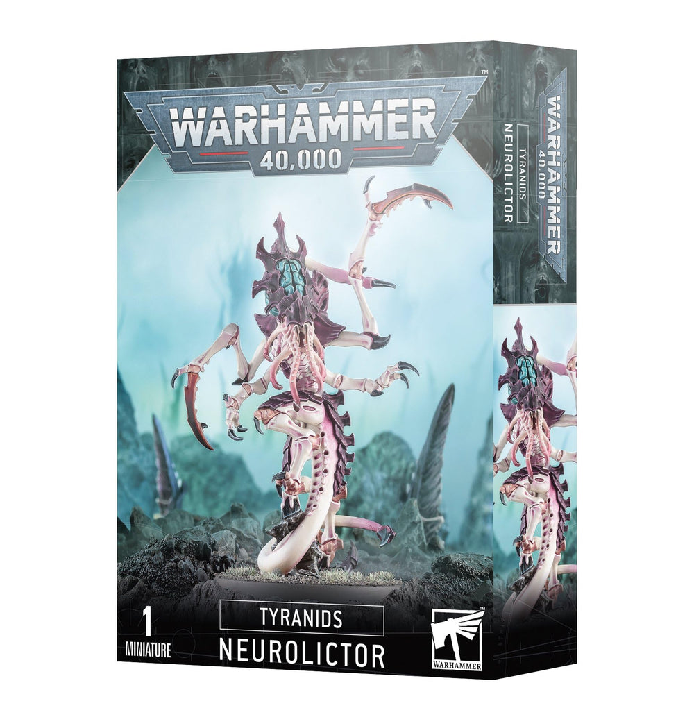 Games Workshop Tyranids Neurolictor in black silhouette, stealth saboteur ideal for surprise assaults.