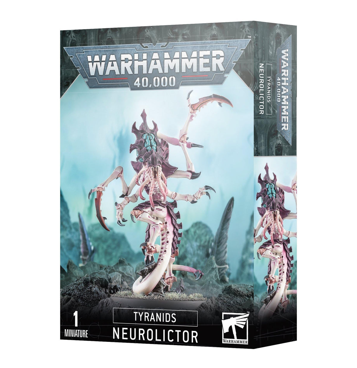 Games Workshop Tyranids Neurolictor in black silhouette, stealth saboteur ideal for surprise assaults.
