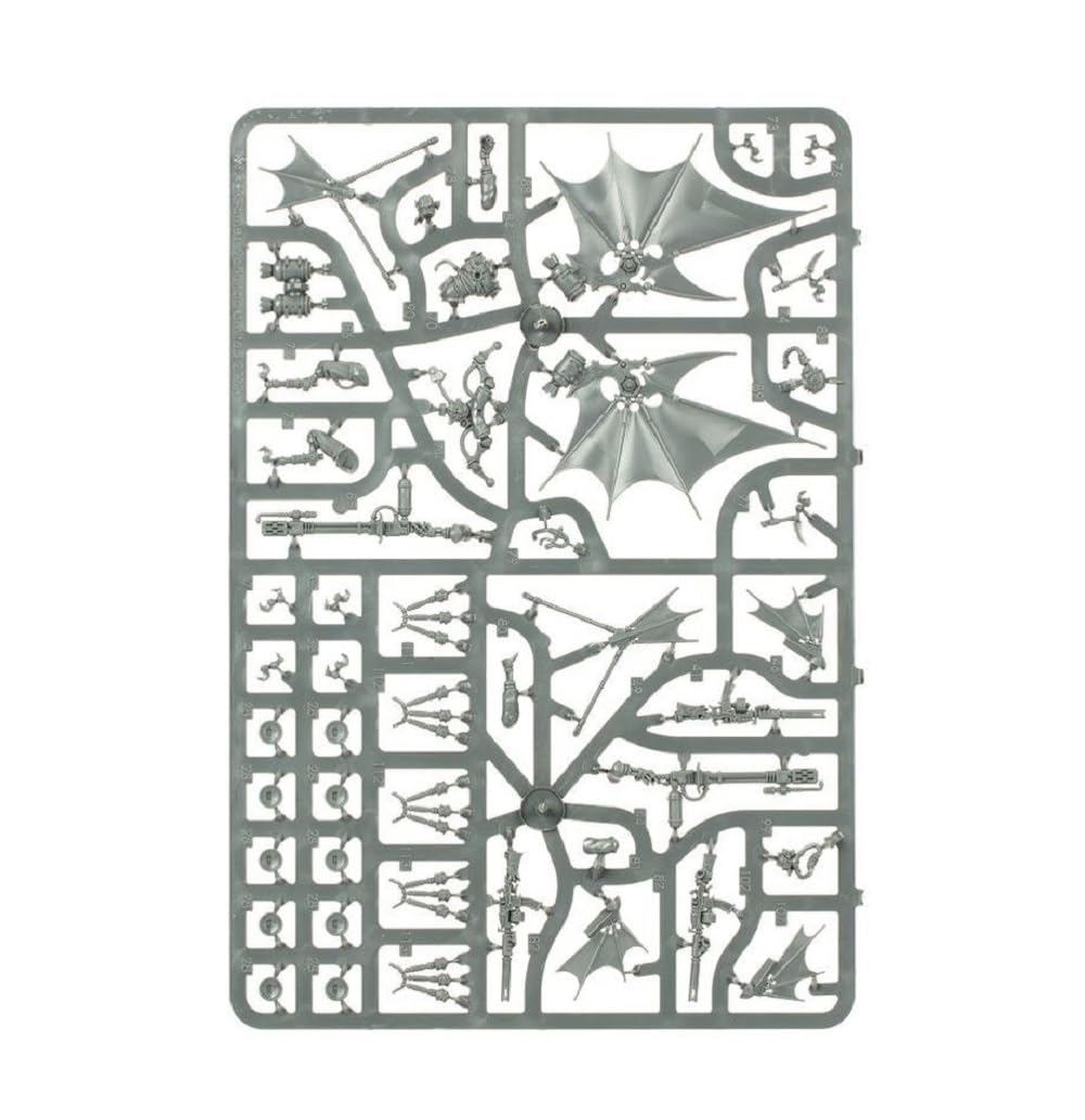 Games Workshop Warhammer 40,000 weapon options and bits for customization.