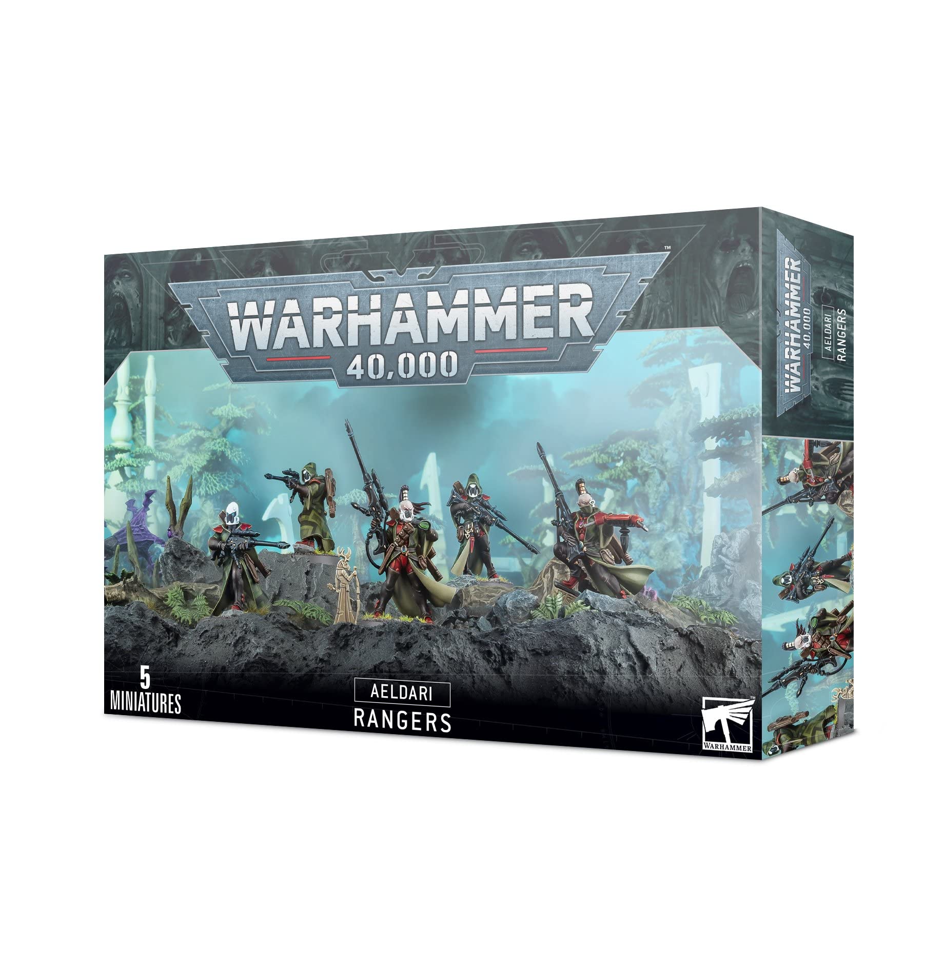 Games Workshop Warhammer 40k Aeldari Rangers miniatures kit for stealth sniper gameplay