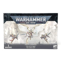 Games Workshop Celestine the Living Saint with wings, ideal centerpiece for dramatic Warhammer 40k displays