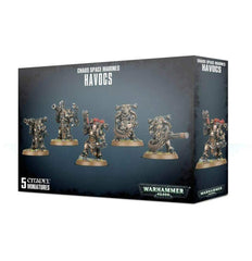 Games Workshop Chaos Space Marines Havocs assembly pose for customization and painting.