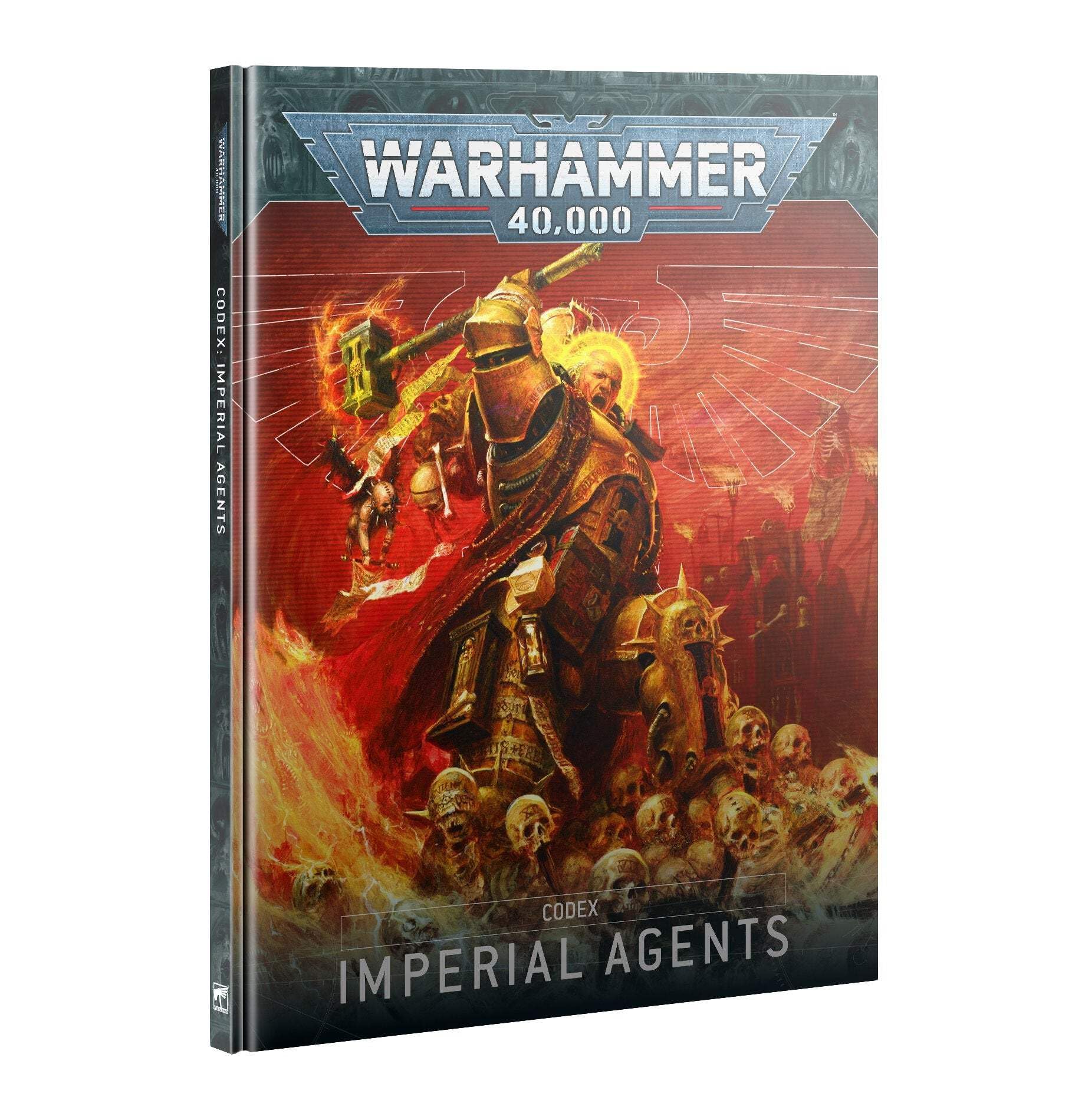 Games Workshop Warhammer 40k Codex V.10 Imperial Agents cover with updated rules.