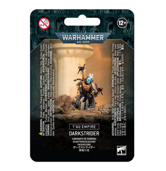 Games Workshop Darkstrider miniature in a dynamic stealth pose for stealth missions