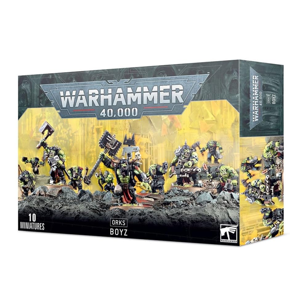 Games Workshop Warhammer 40k Orks Boyz 10 miniatures kit for ready-to-paint battles