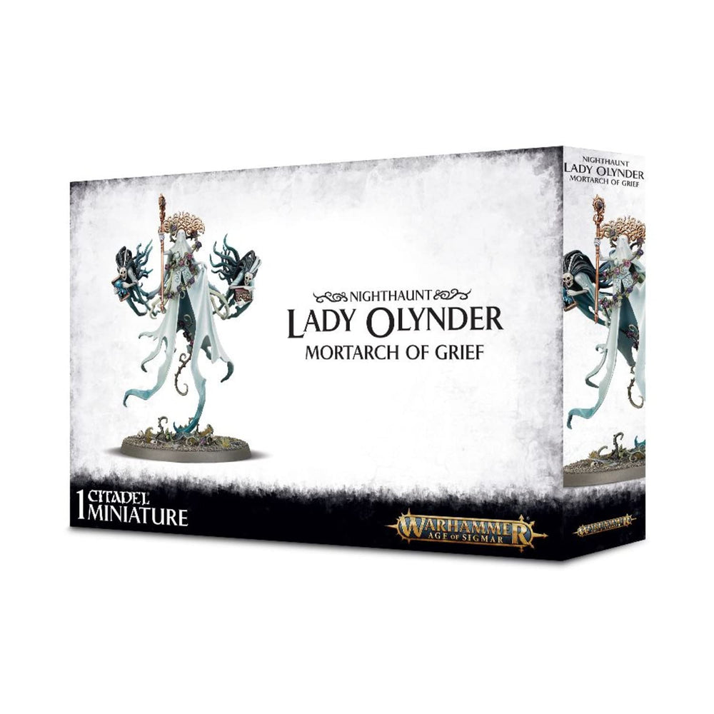 Games Workshop Warhammer AoS Lady Olynder front pose for display.