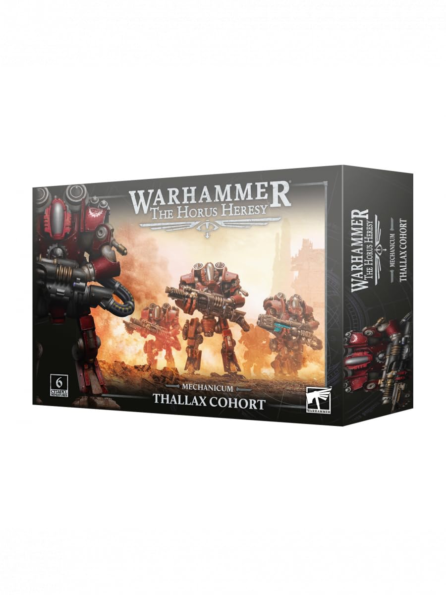 Games Workshop Warhammer Mechanicum Thallax Cohort miniatures with lightning guns for epic tabletop battles