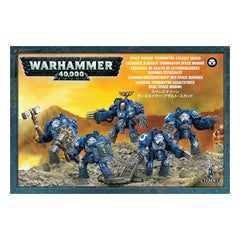 Games Workshop Space Marines Terminator Assault Squad miniatures kit ready for assembly and painting.