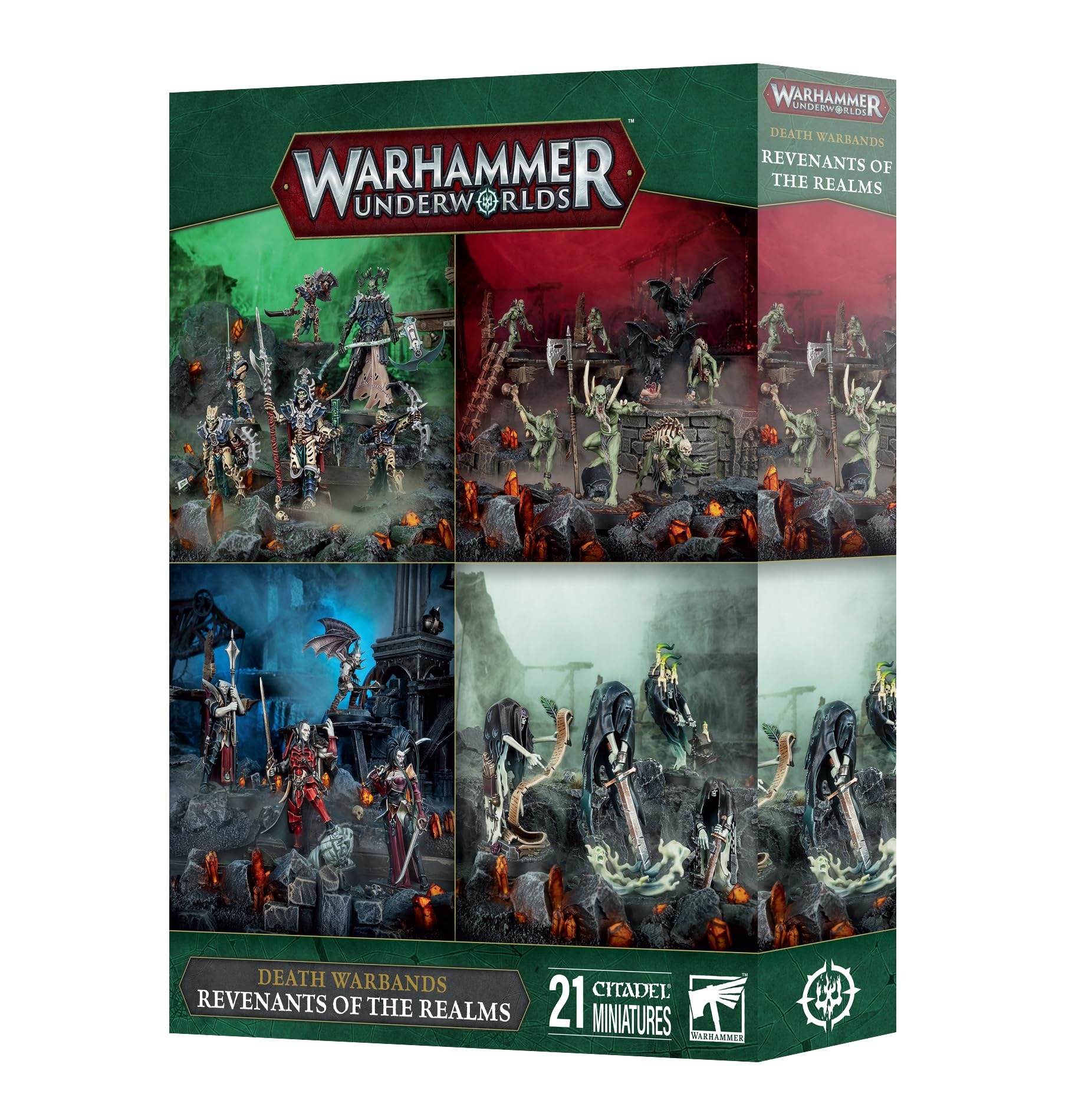 Games Workshop Warhammer Underworlds Revenants of the Realms 4 Warband Pack cover art, ideal for quick skirmish battles.