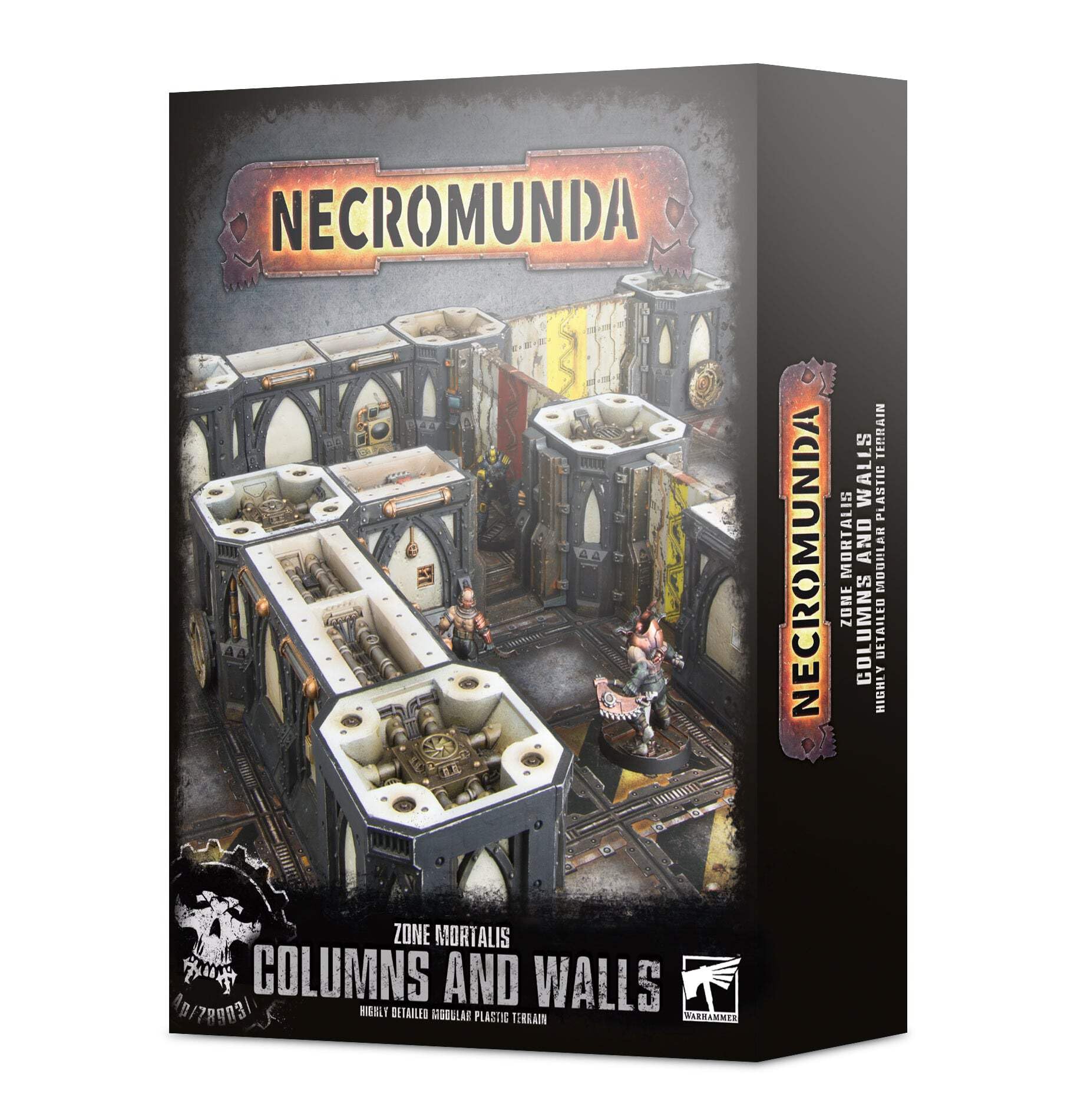 Games Workshop Zone Mortalis columns and walls for modular terrain and fast tactical setups.