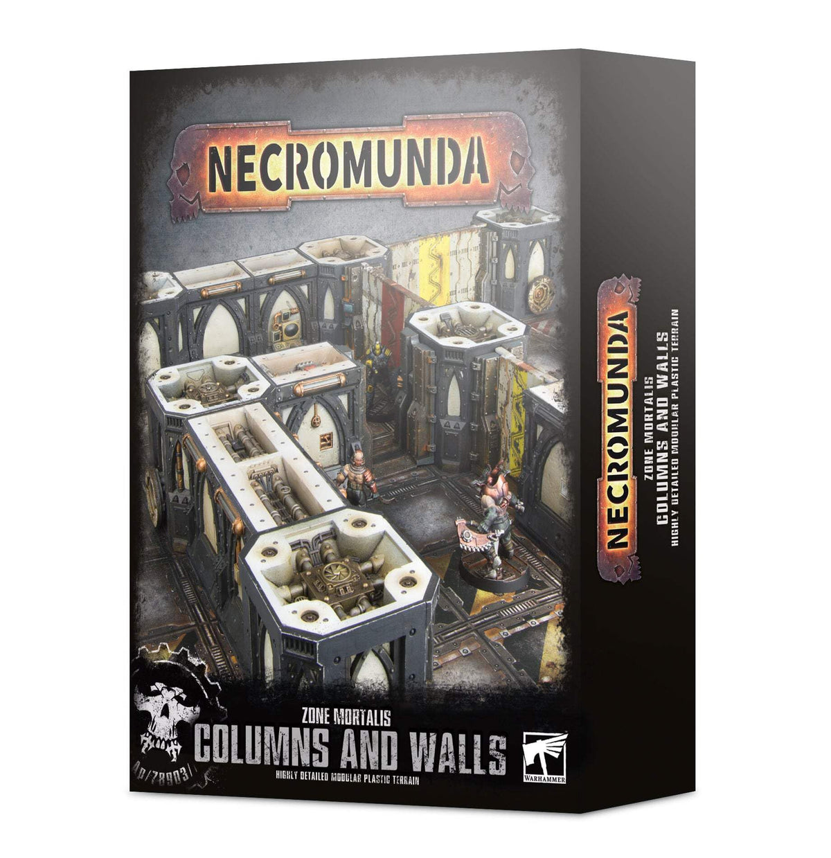 Games Workshop Zone Mortalis columns and walls for modular terrain and fast tactical setups.