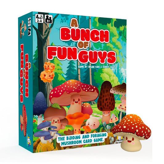 Gamewright A Bunch of Fun Guys mushroom cards fueling competitive foraging fun