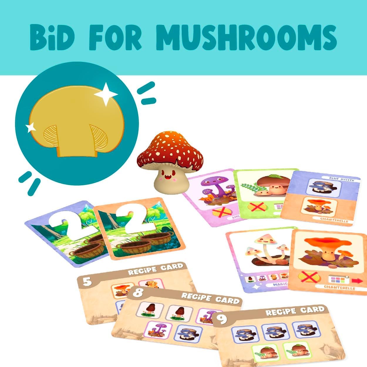 Gamewright A Bunch of Fun Guys recipe cards guide scoring and strategy