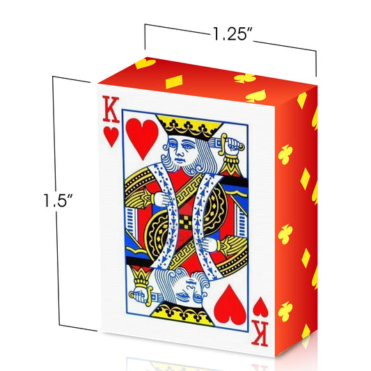 Gamie 1.5-inch mini poker cards ideal for quick games.