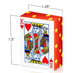 Gamie 1.5-inch mini poker cards ideal for quick games.