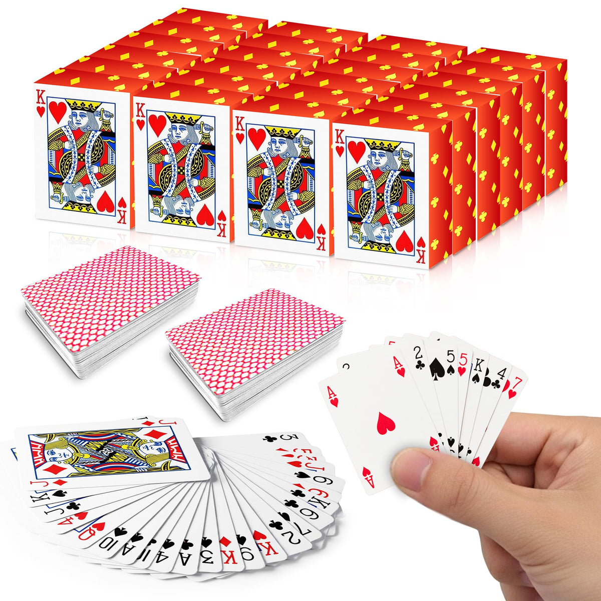Gamie 20-deck mini playing cards for travel-friendly gameplay.