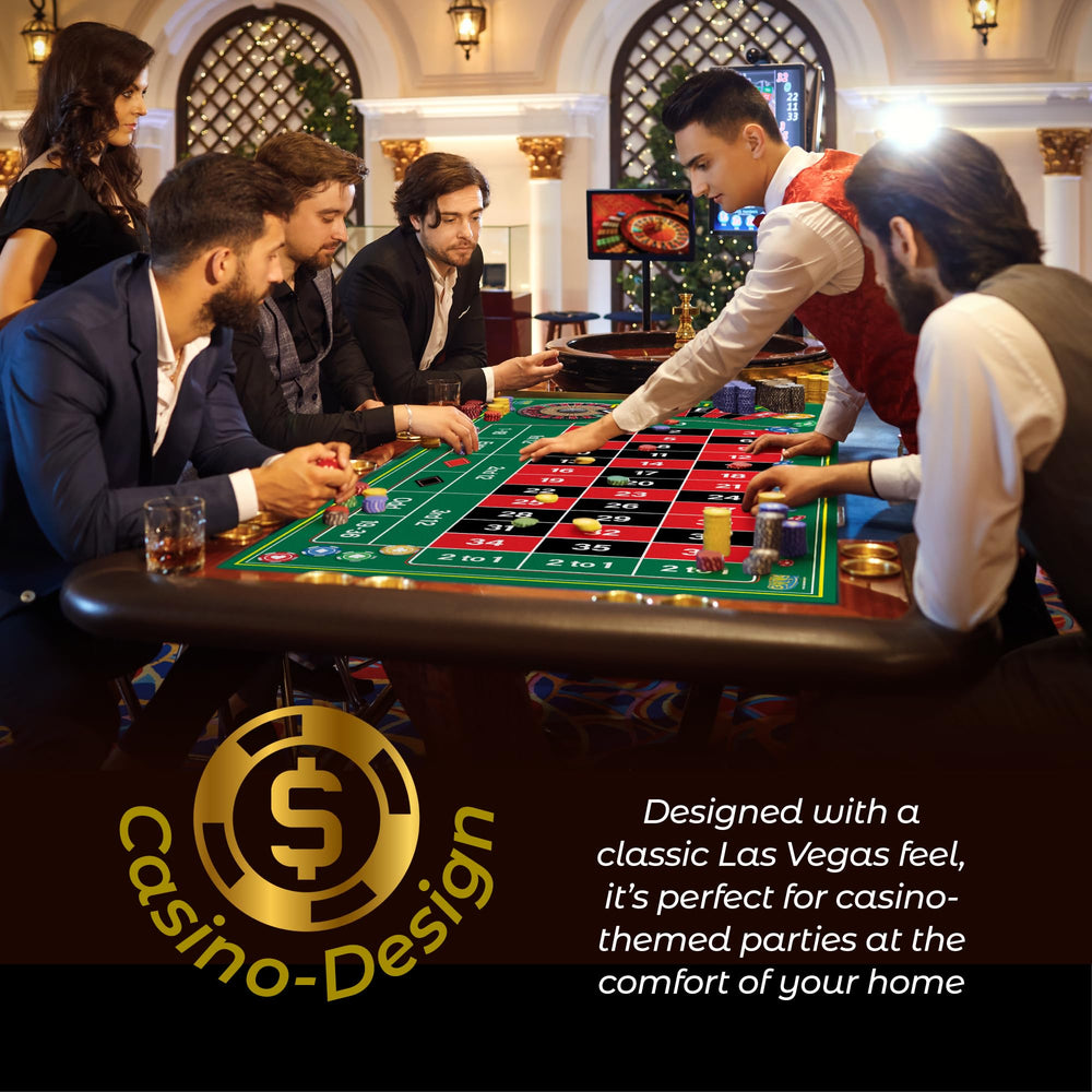Gamie casino vibe mat elevates home parties with a photo-friendly backdrop
