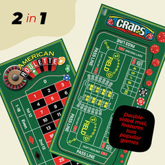 Gamie craps layout demonstrates spacious betting areas for authentic feel