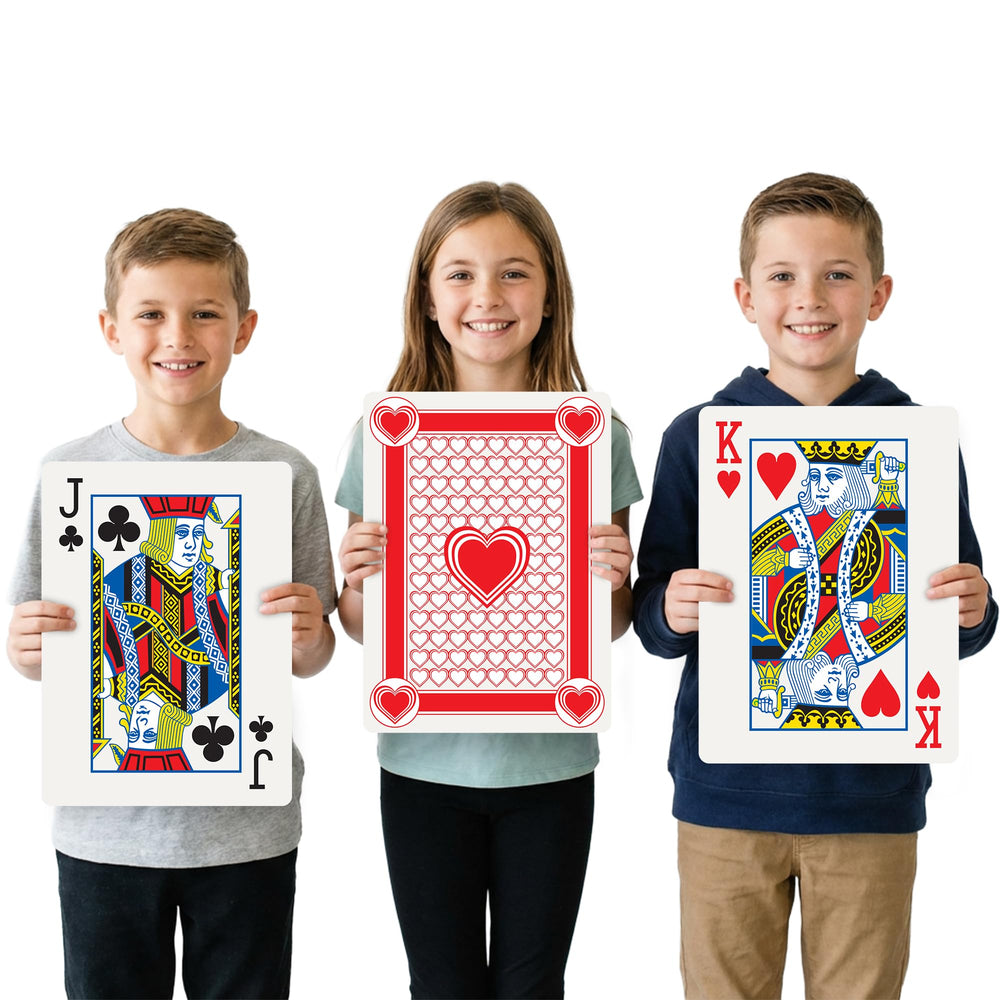 Gamie giant poker jumbo cards for big-group play and easy visibility.