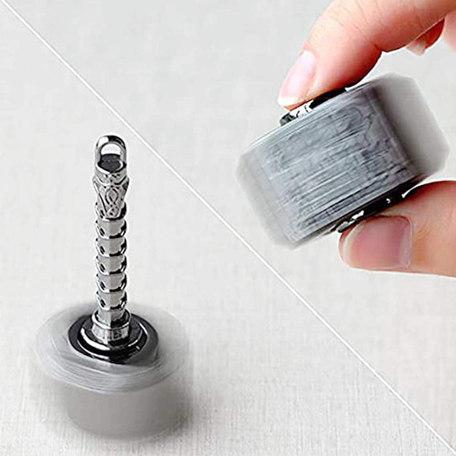 Gamtec mini hammer spinner precision-bearing closeup showing balanced spins and durability