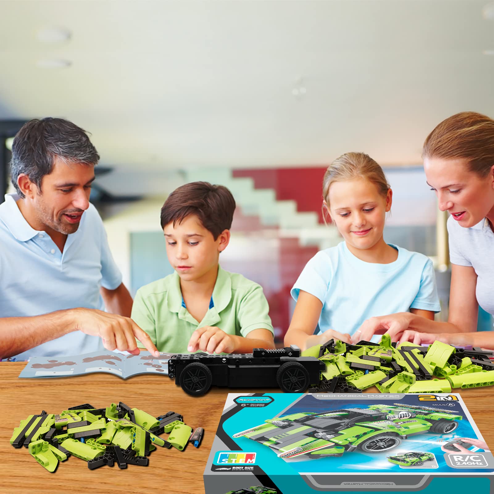 GAMZOO STEM snap-together pieces: easy assembly for beginners and kids.