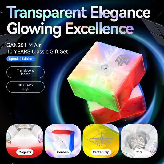 GAN 251 M Air 10th Anniversary logo adds milestone value on the cube