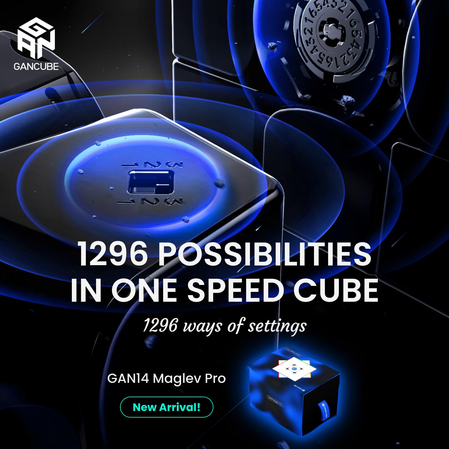 One‑touch tool for GAN 14 Maglev Pro center-cap access speeds adjustments.