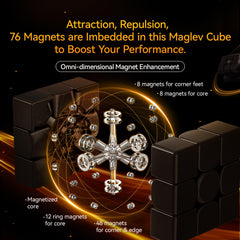 GAN 15 Maglev UV-coated finish resists wear during long practice sessions.