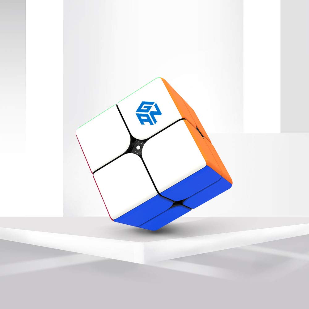 GAN 249 V2 stickerless bright colors aid fast recognition during solves.