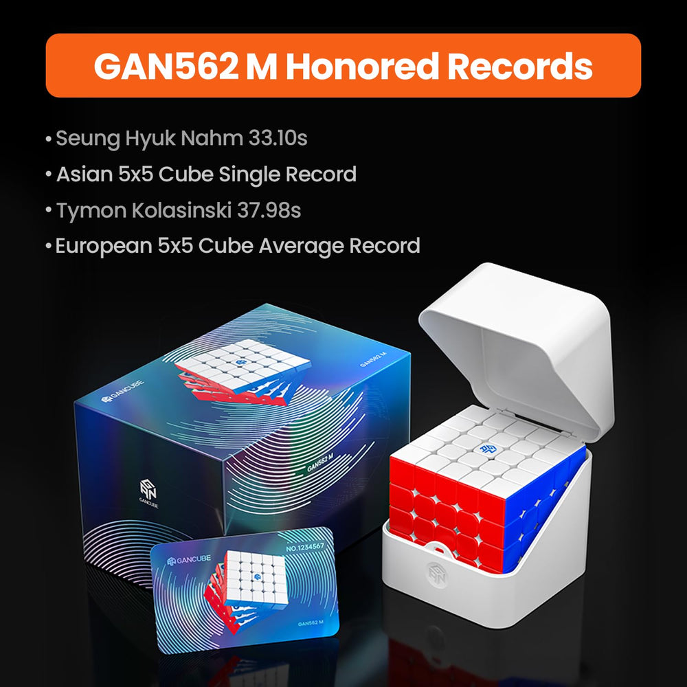 GAN562 M frosted cube surface improves grip and glare reduction during practice.