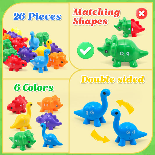 Ganaj lowercase letters printed on both sides for alphabet recognition during play.