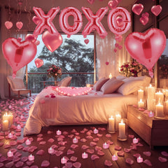 Ganeen pink LED candles provide safe ambient glow for intimate evenings.