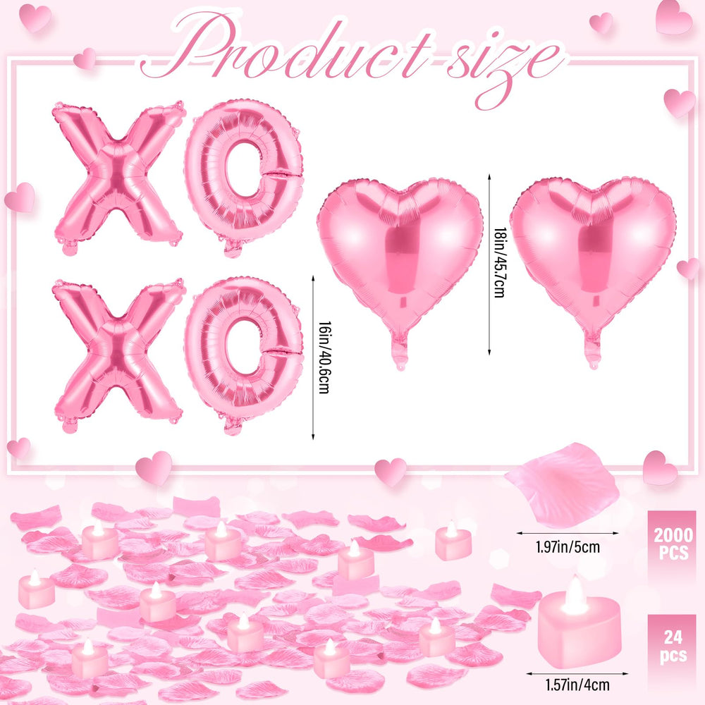 Ganeen pink rose petals offer lush decorative accents for floors or tables.