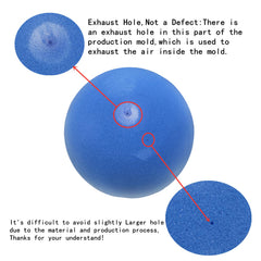 Ganjiang 7-inch blue foam ball, catch pose, safe bounce for kids.